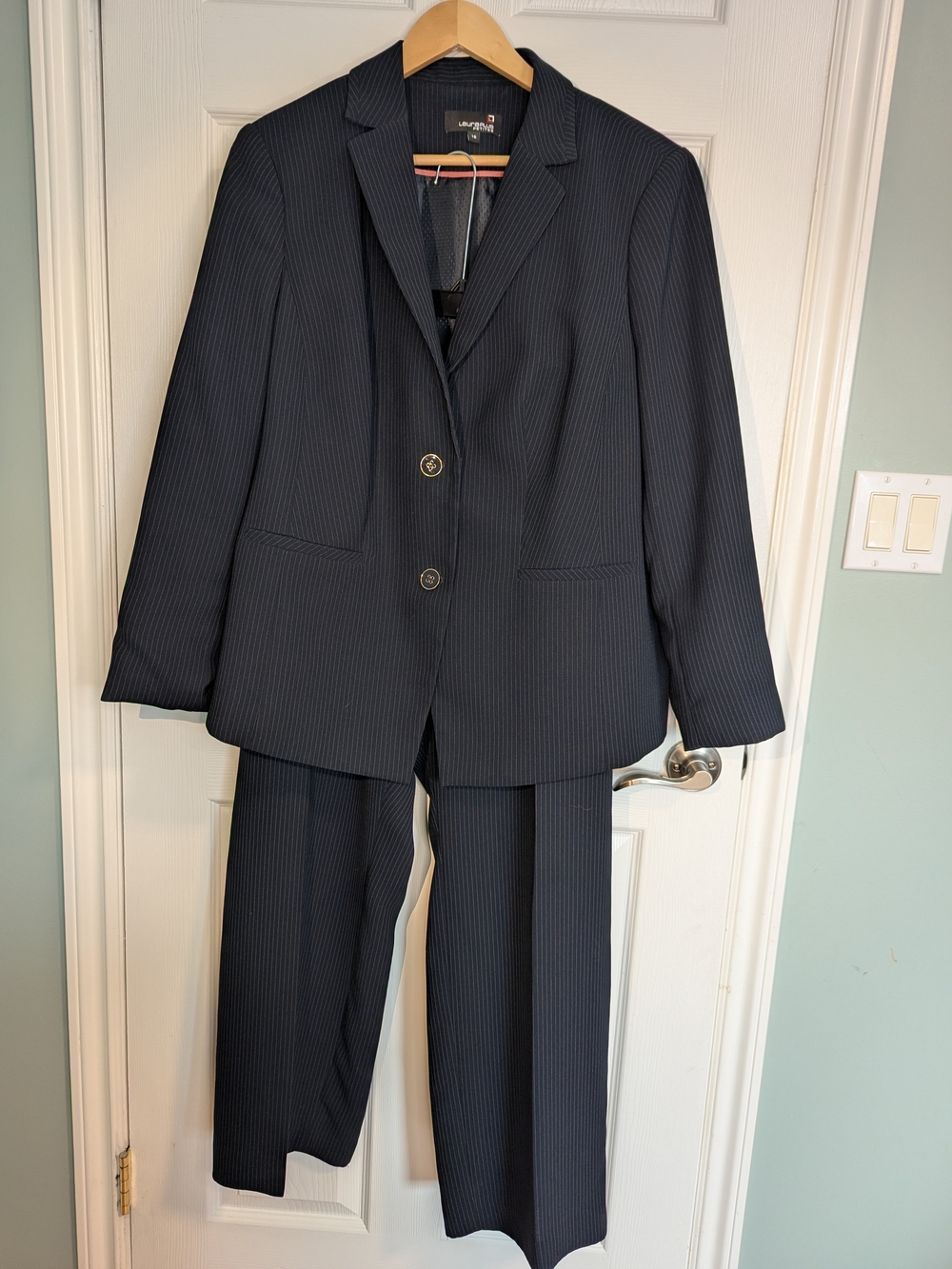 Laura Plus Women's Pinstripe Suit
